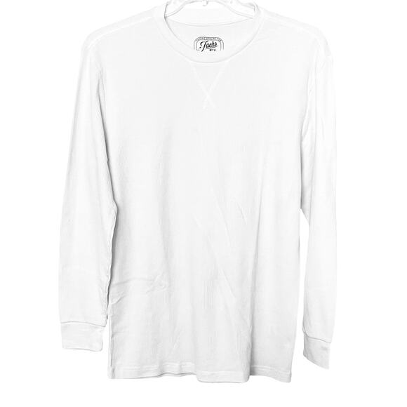 JACHS MFG CLASSIC LIVING LONG SLV PULL-OVER ROUND NECK SHIRT, MENS, XL, WHITE - Picture 1 of 11